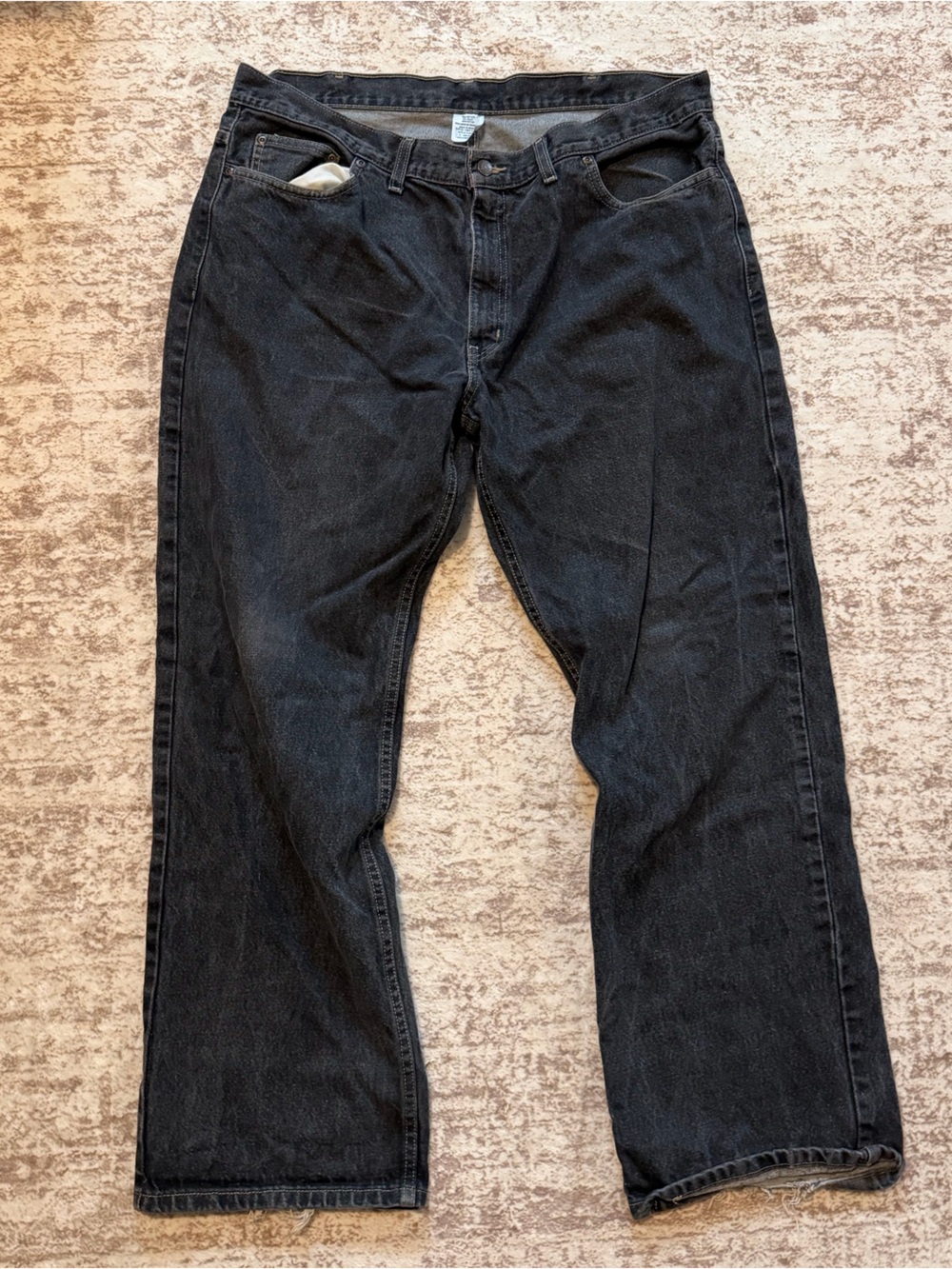 Black Relaxed-Fit Men's Jeans